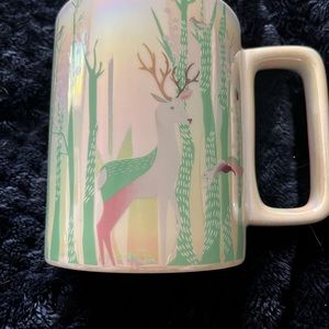 NWOT Starbucks holiday 2020 mug woodland deer scene iridescent